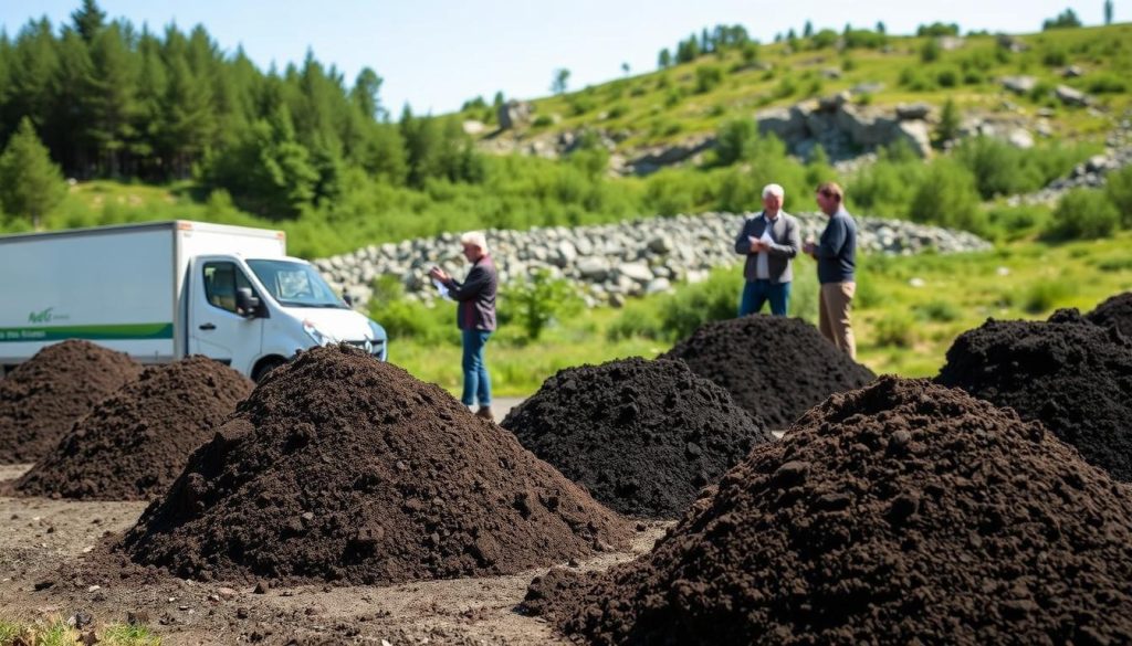 Levering av toppjord priser