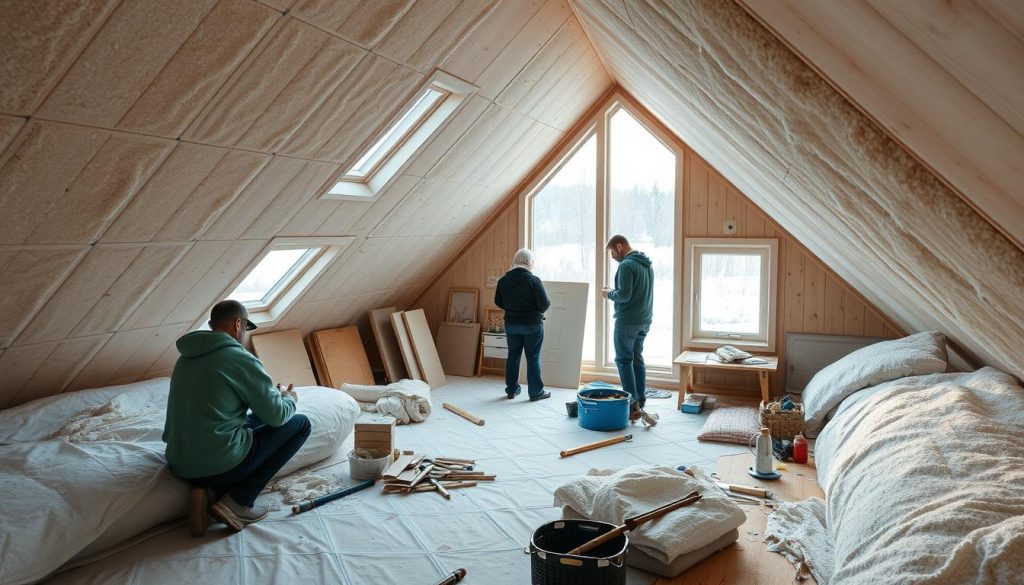 Loftsisolering i norske byer