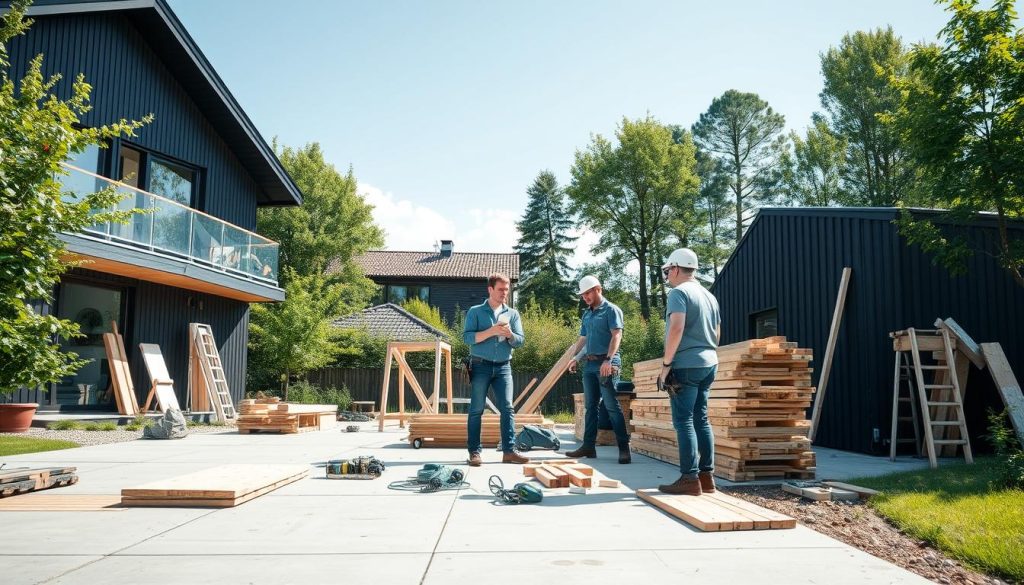 Lokale entreprenører byggeprosjekt