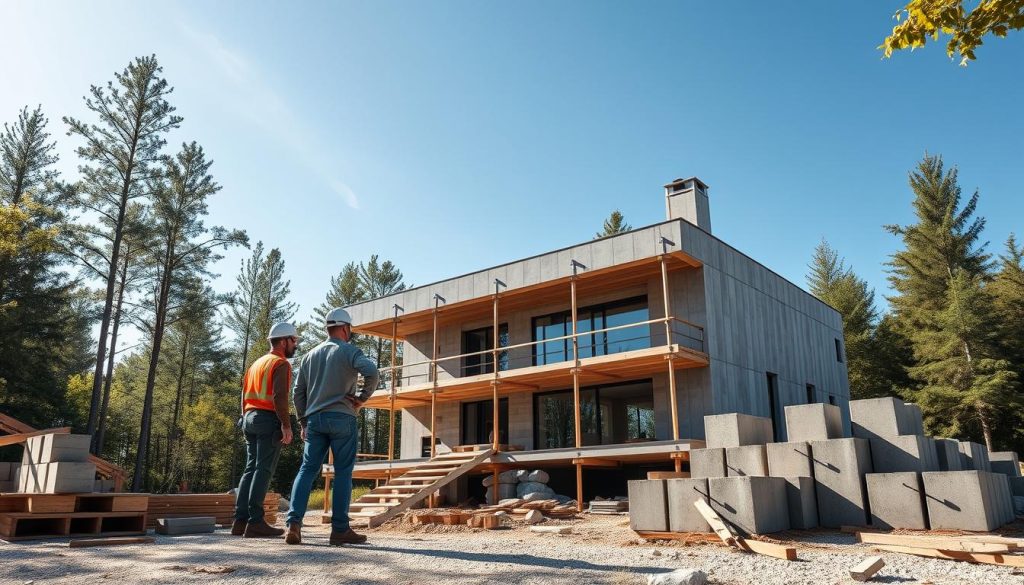 Lokale entreprenører for betonghus