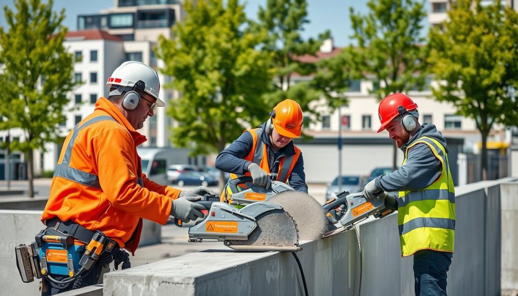 Lokale entreprenører for betongsaging