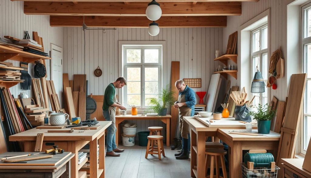 Lokale håndverkere og oppussingsprosjekter