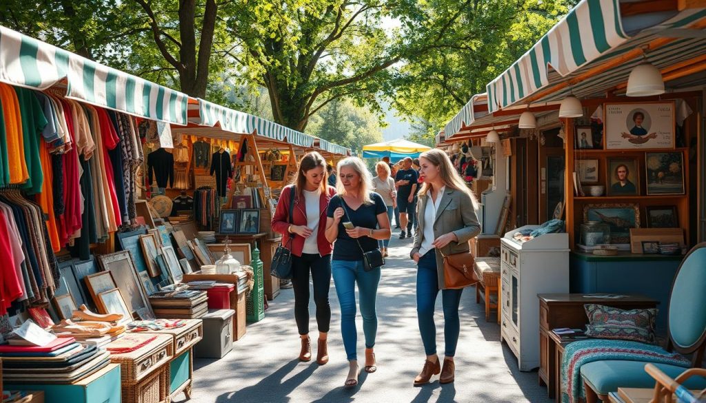 Loppemarkeder tjenester og fasiliteter