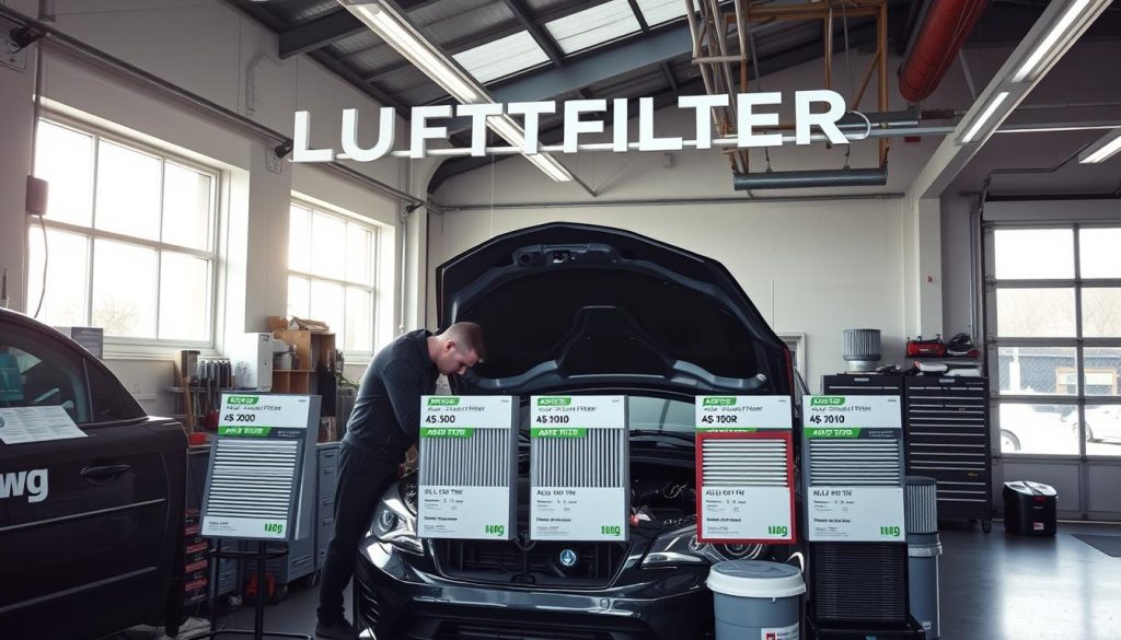 Luftfilter service for bil