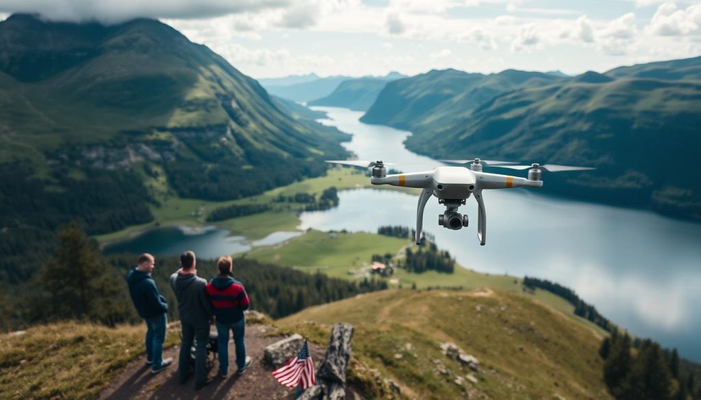 Luftfoto drone lokalisering