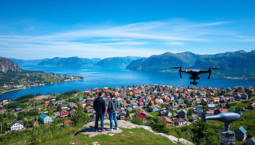 Luftopptak i norske byer