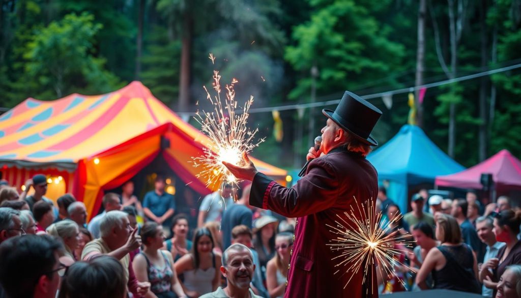 Magiker på festival