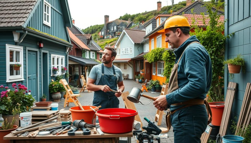 Maler og vaktmestertjenester i norske byer