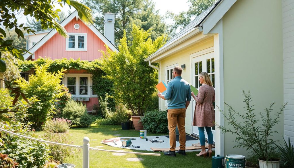 Maling og vedlikehold av hus