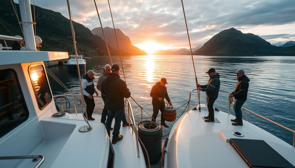 Maritime tjenester og skipsbesetning