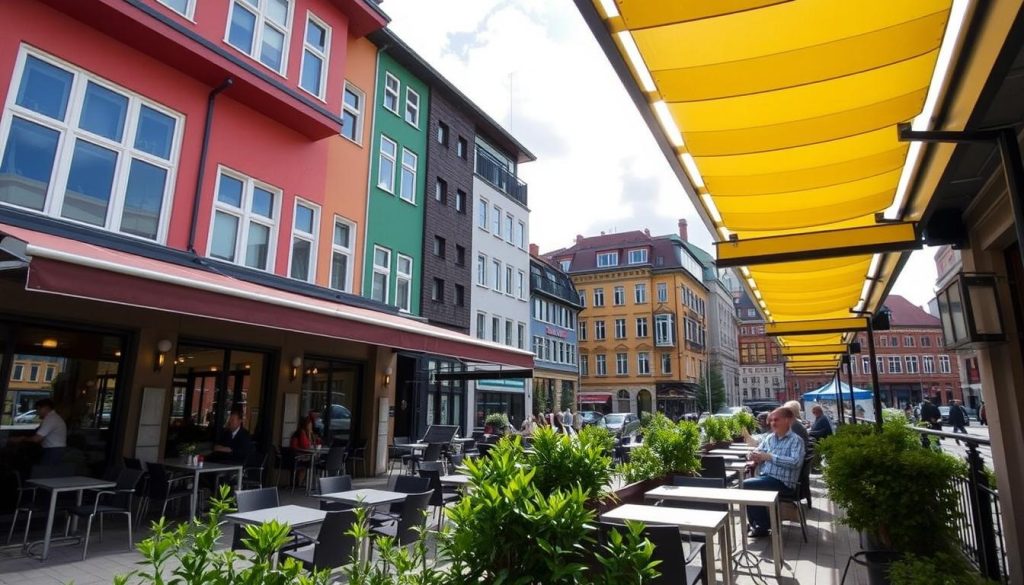 Markiser og terrassemarkiser i norske byer