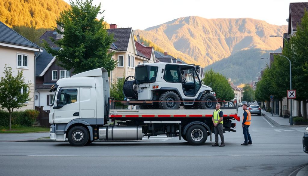 Maskintransport i norske byer