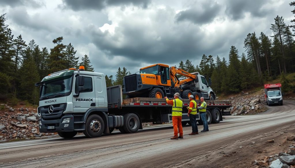 Maskintransport profesjonell løsning