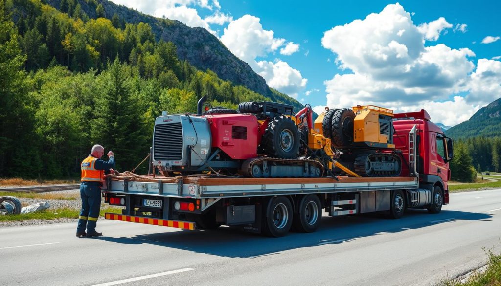 Maskintransport spesialoppdrag tjenester