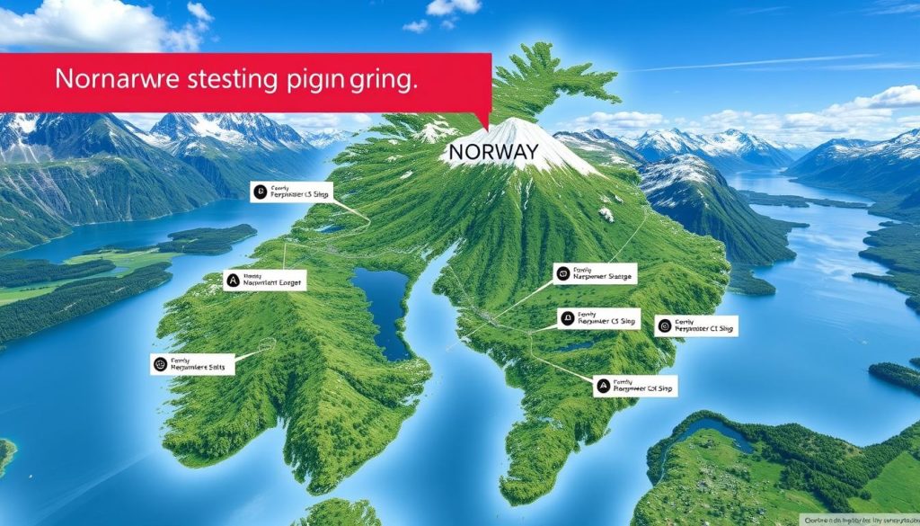 Maskinvaretestingeniør kart over Norge