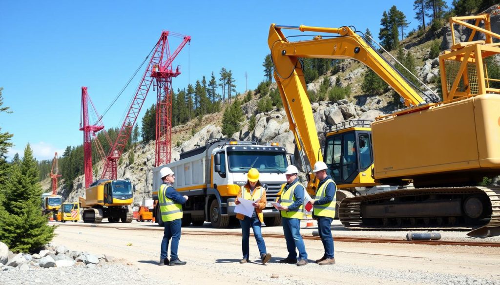 Massetransport anleggsprosjekt