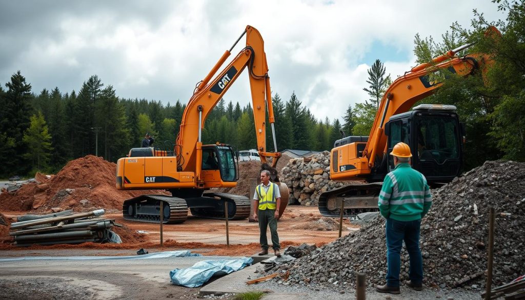 Masseutkjøring byggeprosjekt