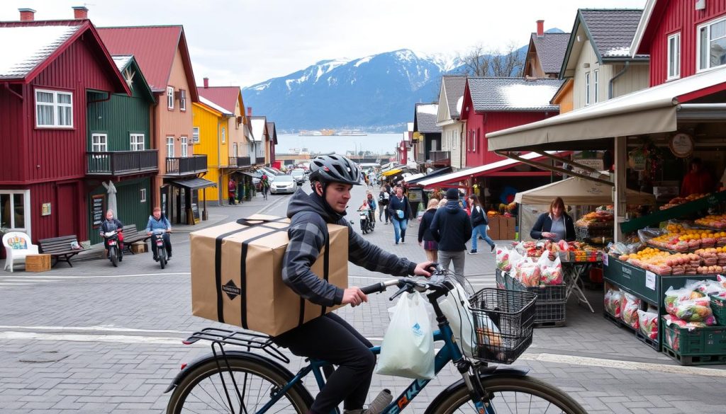 Matlevering i norske byer