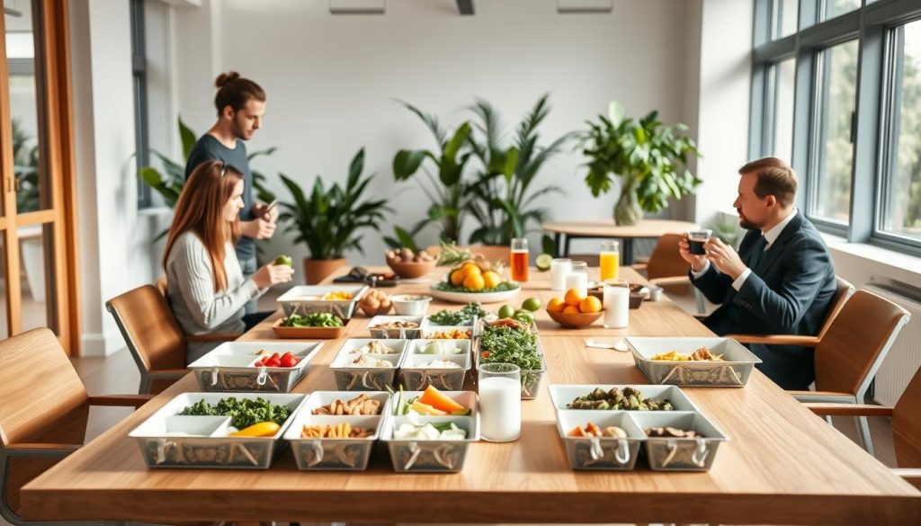 Matlevering til kontor