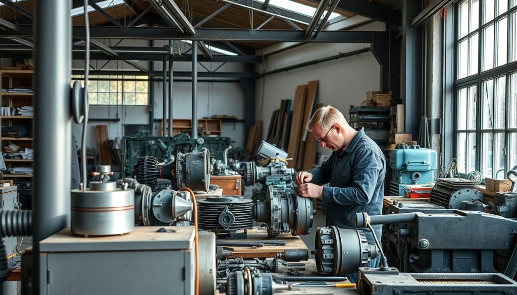 Mekaniske montører i arbeid