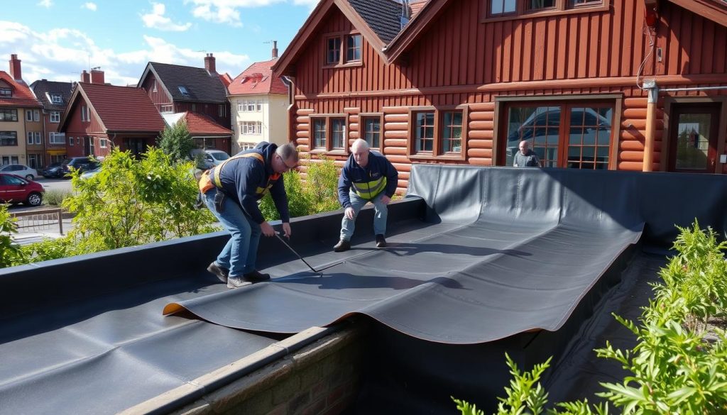 Membran utendørs i norske byer