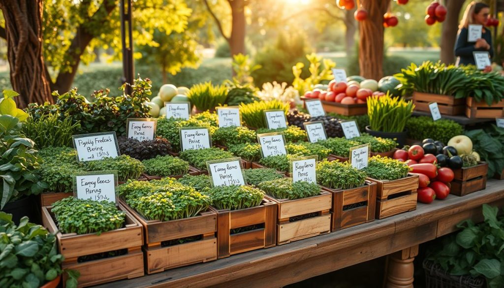 Microgreens priseksempler