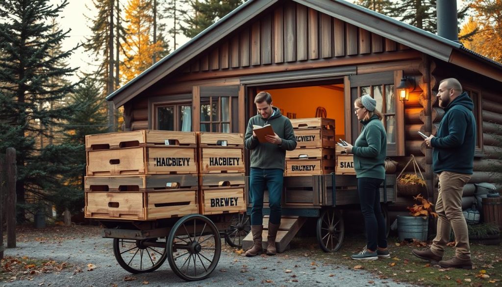 Mikrobryggeri levering til arrangement