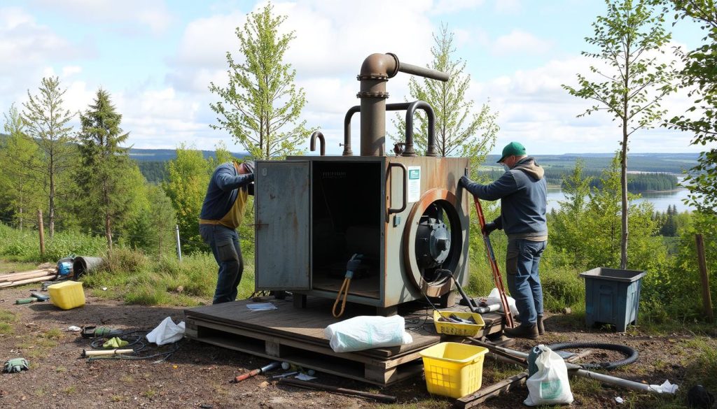 Miljøsanering av oljefyr