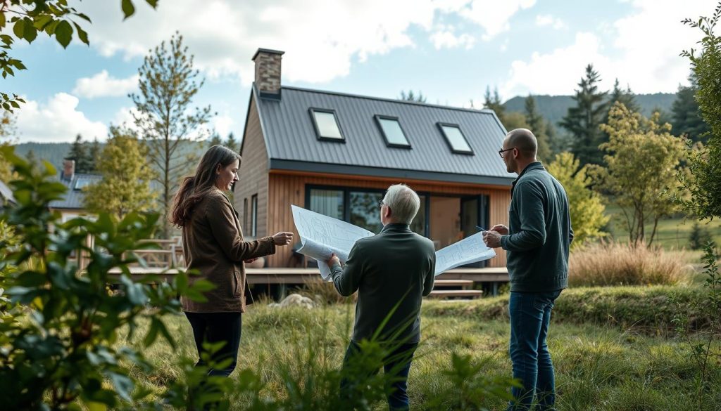 Miljøvennlig tilbygg planlegging