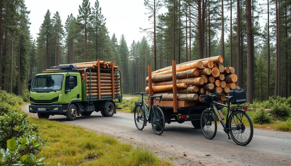 Miljøvennlig tømmertransport