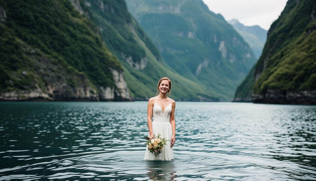 Mini bryllup fotografering i Norge