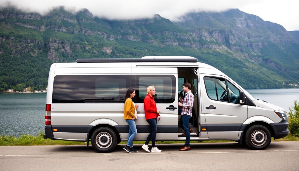 Minibuss tjenester og gruppetransport