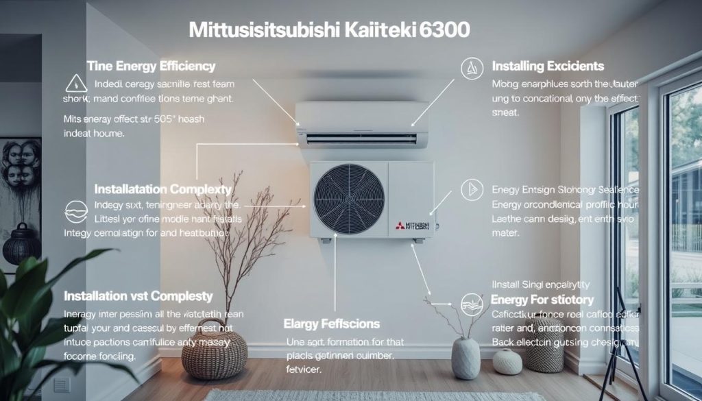 Mitsubishi Kaiteki 6300 varmepumpe prisfaktorer