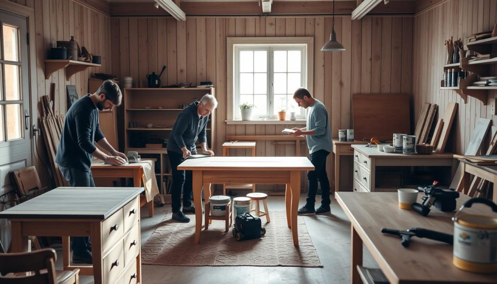 Møbelfornyelse forberedelse