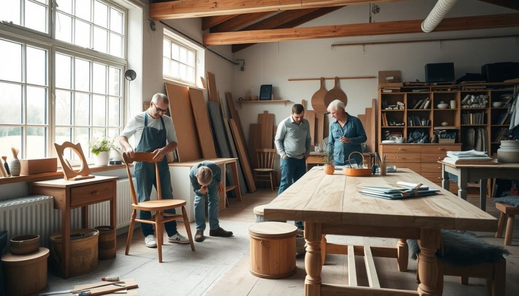 Møbelrestaurering prosess