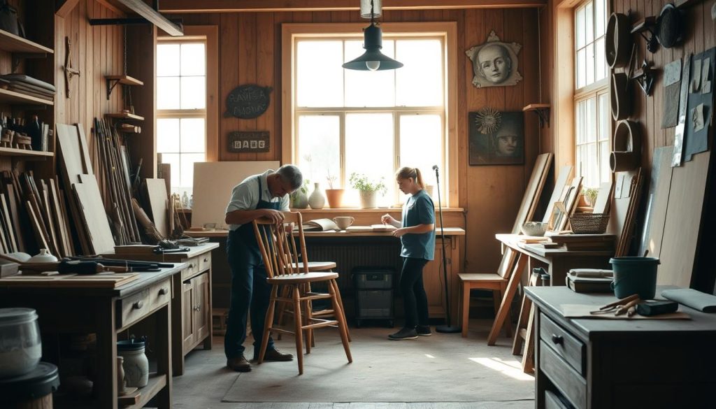 Møbelrestaurering prosess