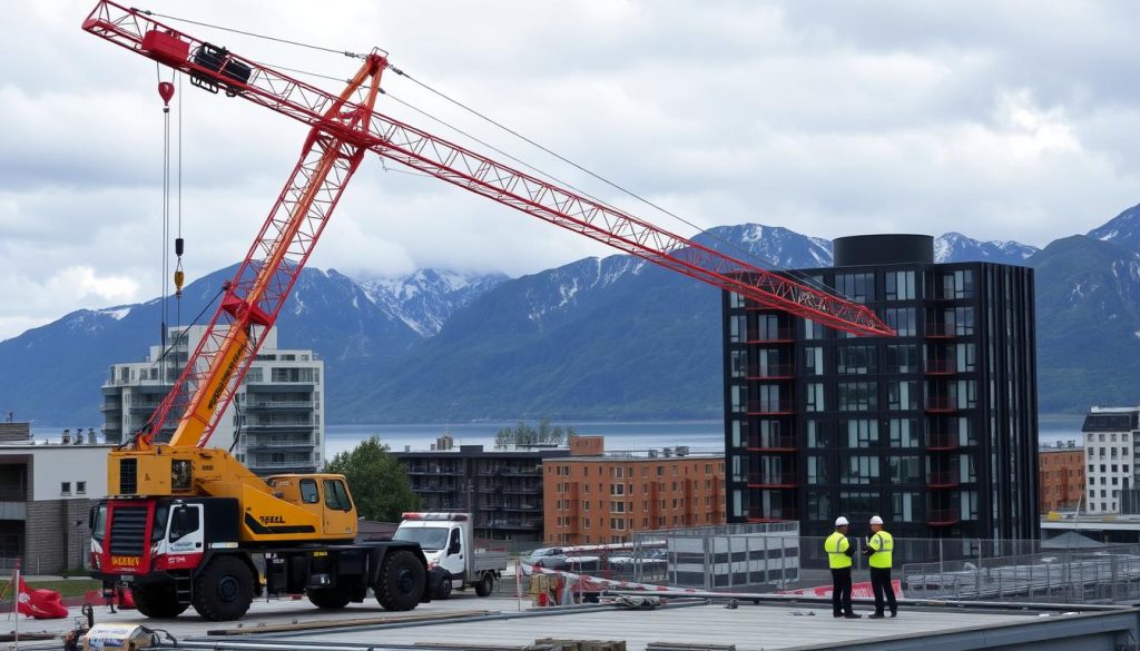 Mobilkran i norske byer