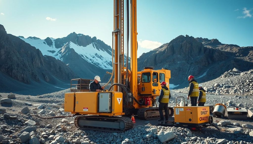 Moderne teknologi i fjellkontrollboring