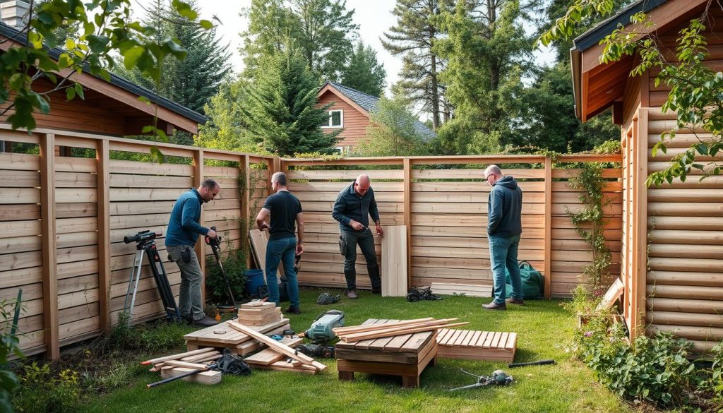 Modulgjerde installasjon priser