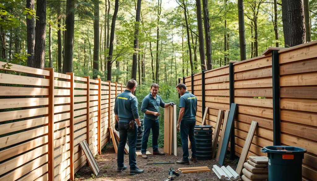 Modulgjerde installasjonstjenester