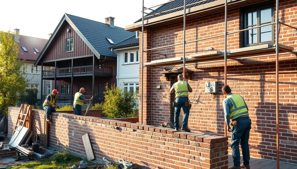 Murmester tjenester og byggeprosjekt