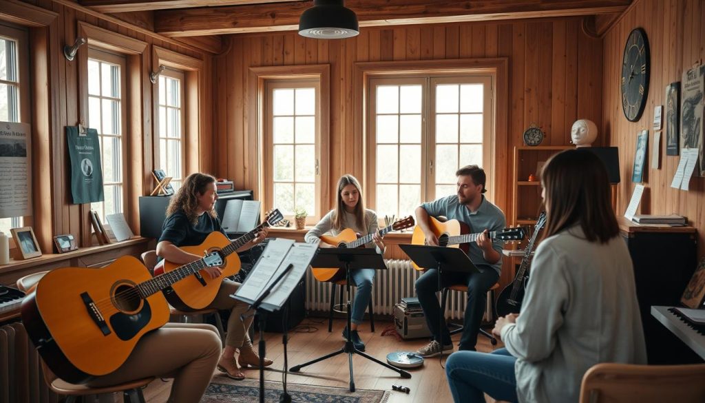 Musikktimer og instrumentopplæring