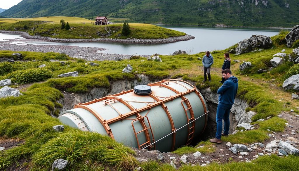 Nedgravd oljetank i Norge