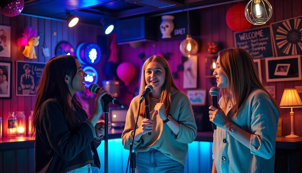 Nervøse sangere på karaoke