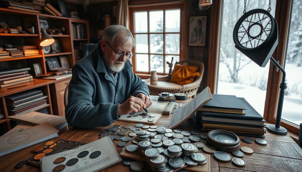 Numismatiker ekspertise og myntverdi