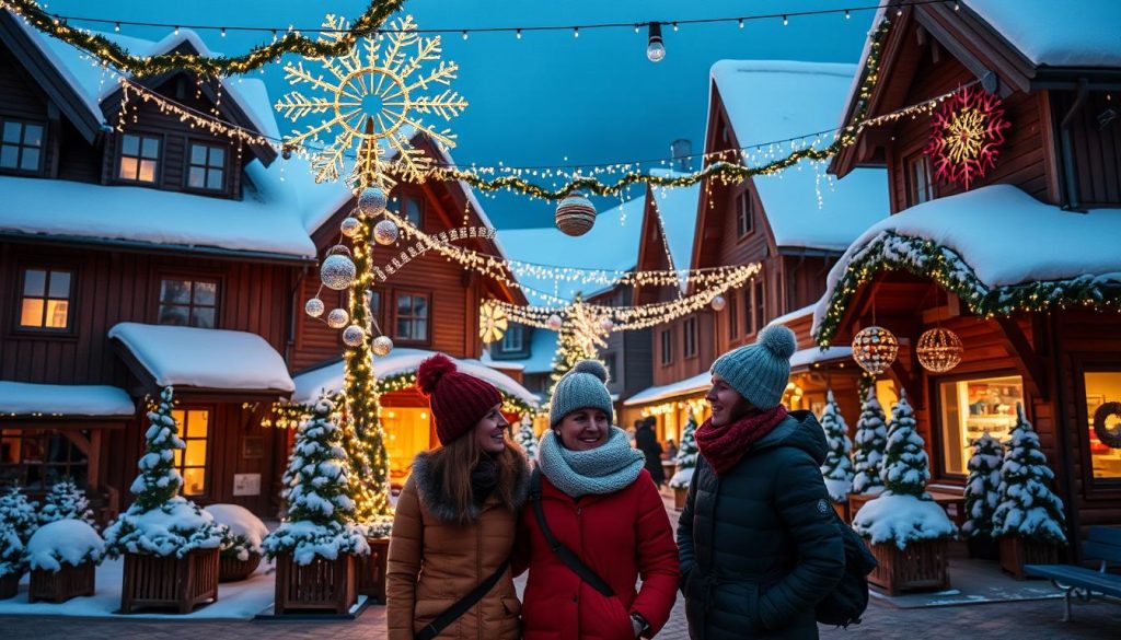 Nyttårsdekorasjon i norske byer