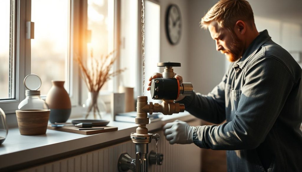 OSO blandeventil lekkasje service