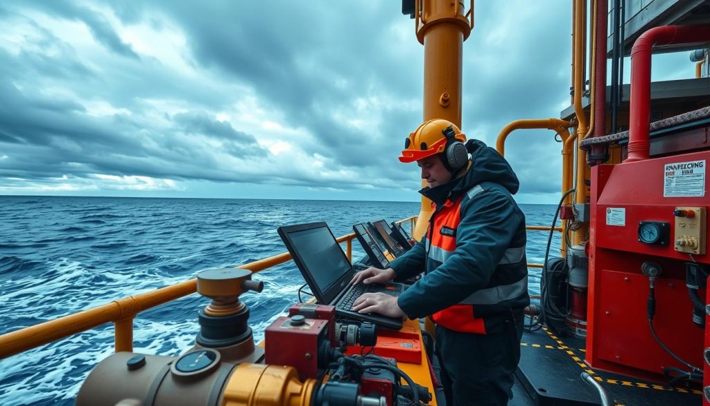 Oljeingeniør offshore arbeid