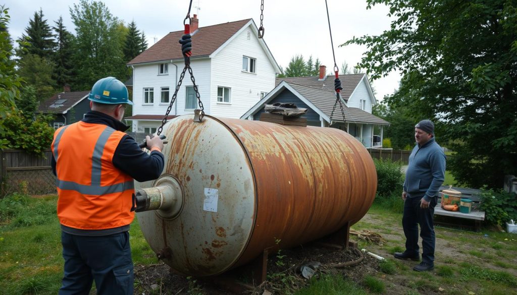 Oljetank fjerning kostnader