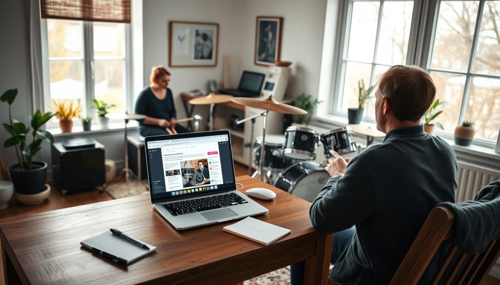 Online trommeopplæring målsetting